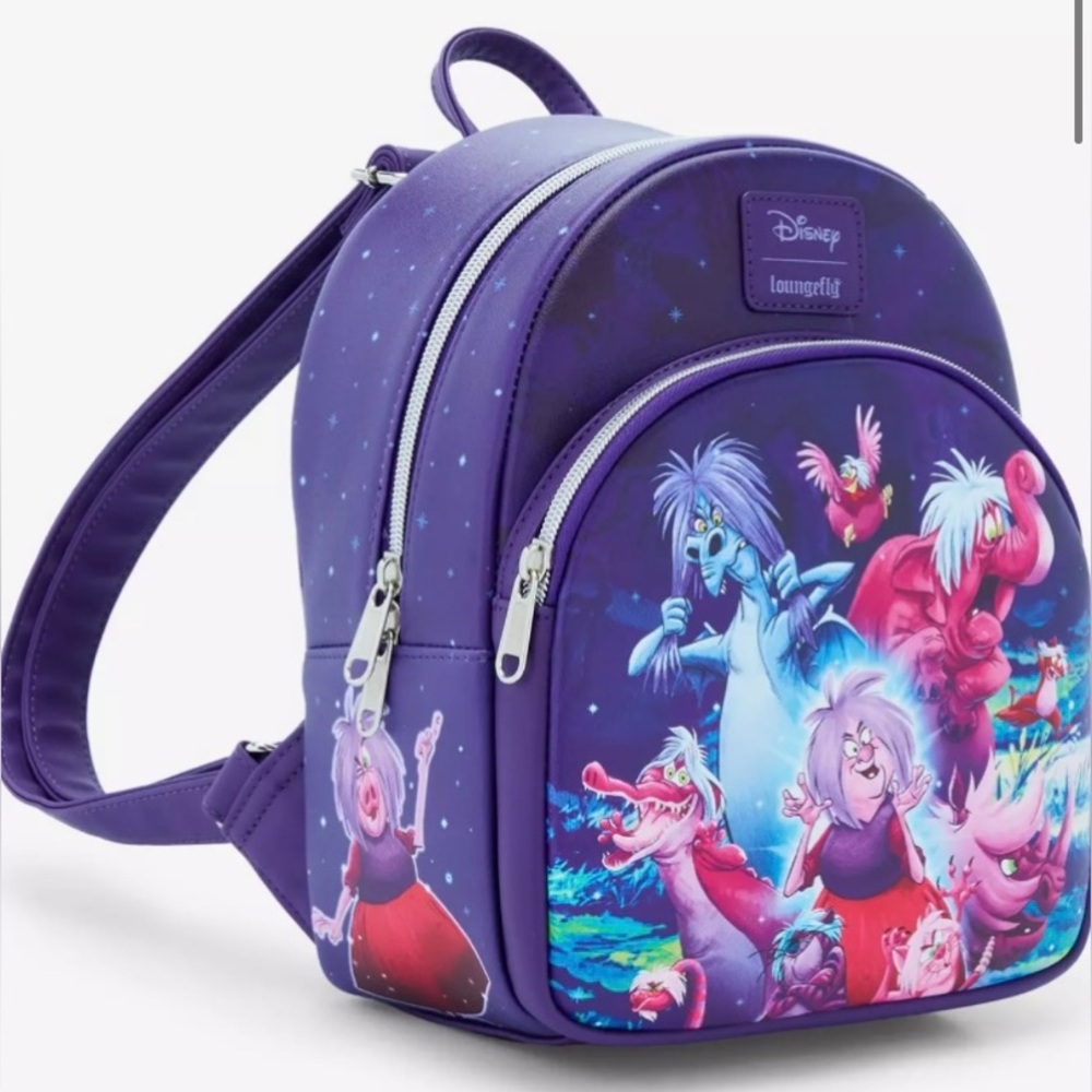 NWT LOUNGEFLY DISNEY Madam Mim Mini Backpack Sword In The Stone